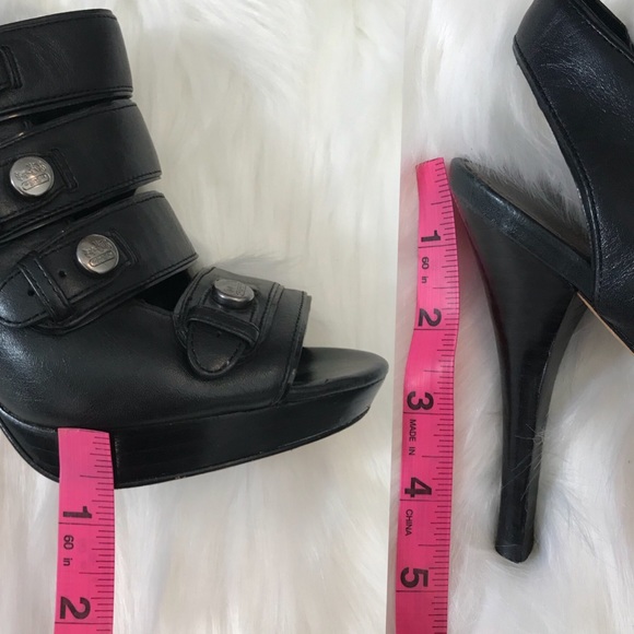 Coach Heels Open Toe Booties, 6.5 - Picture 4 of 8